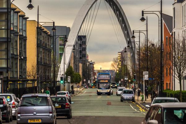 Hulme photography area in Manchester